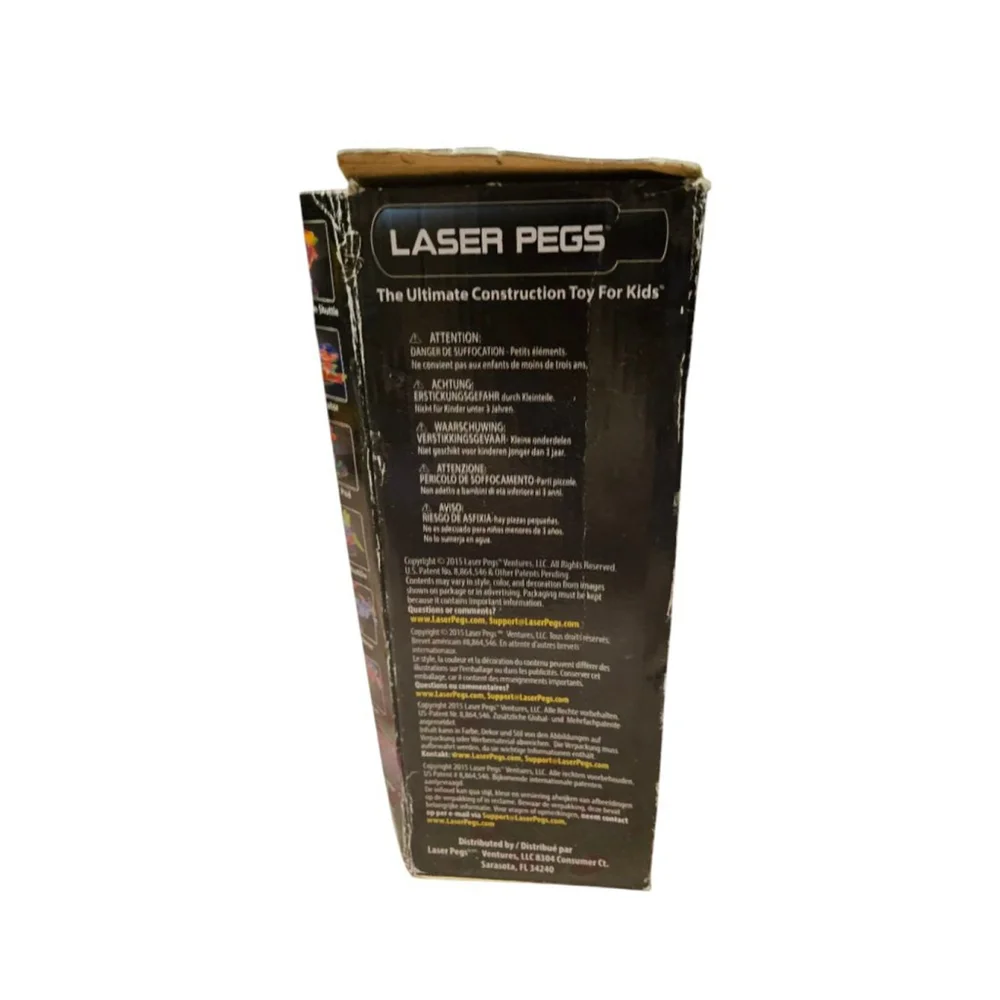 Laser Pegs Super Copter Building Set One Size Clear Multi-color New